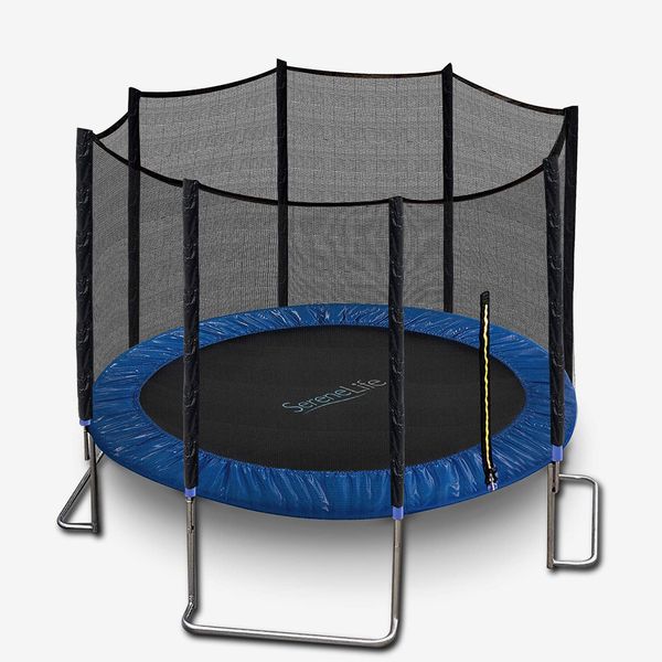SereneLife 12-Foot Trampoline with Net Enclosure