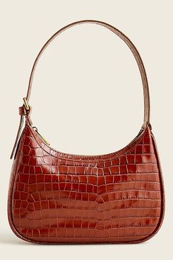 J.Crew Copenhagen Shoulder Bag (Croc-Embossed Leather)