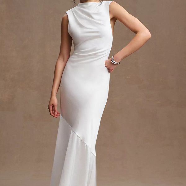Significant Other Lana Cowl-Neck Satin Gown