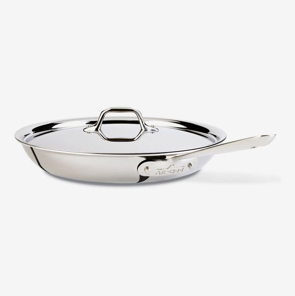 All-Clad D3 Stainless Frying Pan With Lid