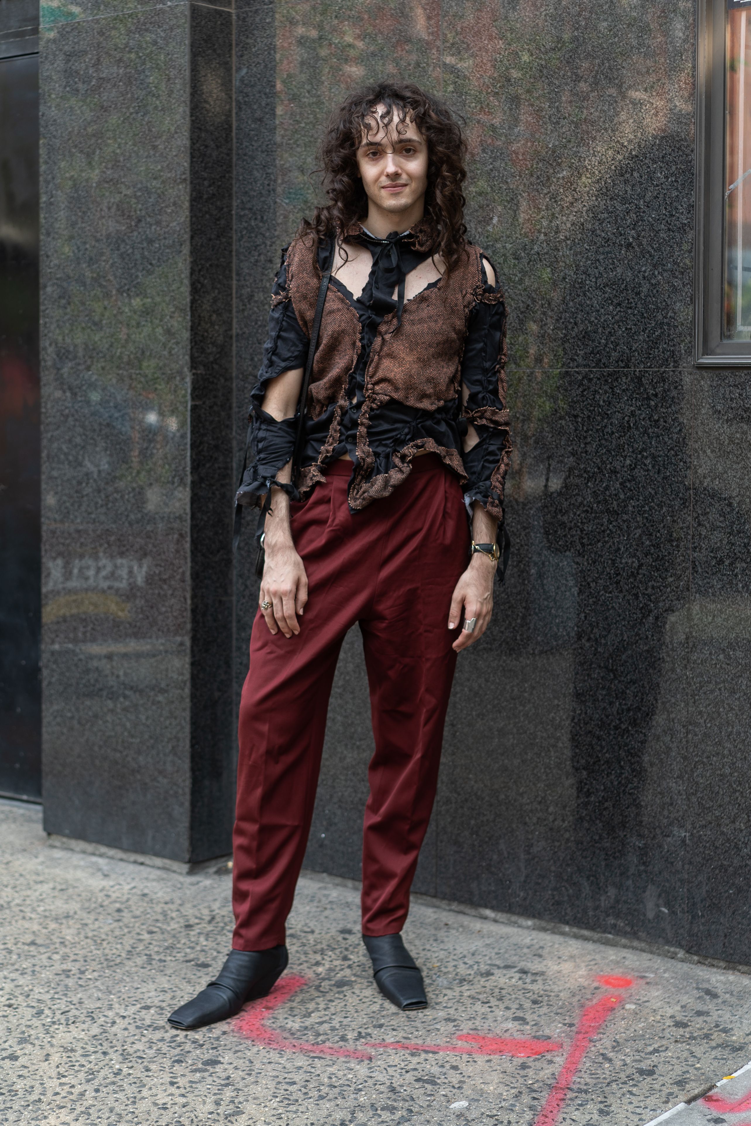 Sofia Richie Brown Louis Vuitton Shirt Street Style Spring Summer 2020