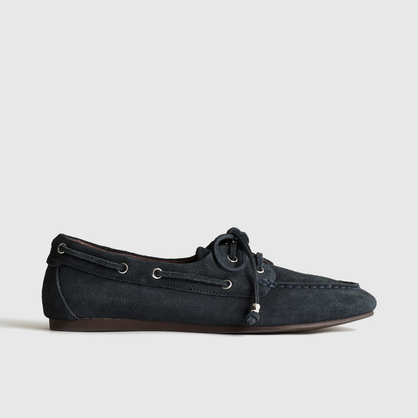 Madewell The Jamie Boat Shoe in Suede