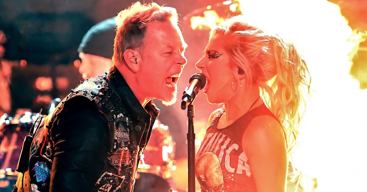 Леди Гага и металлика. Lady Gaga Metallica.