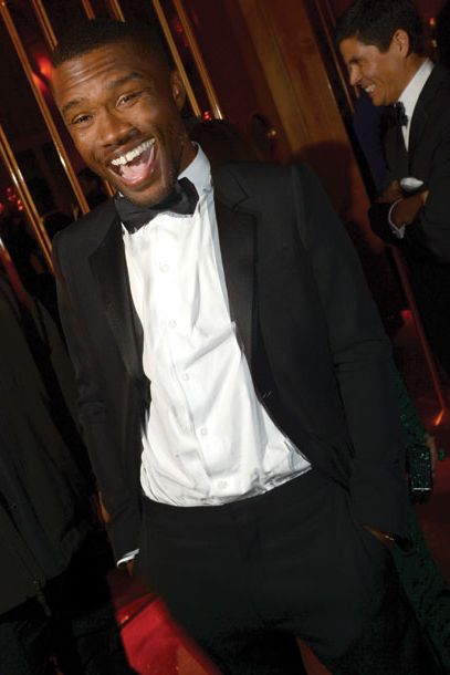 He's as happy as you are that he's wearing a tux.