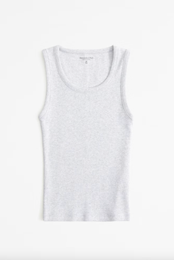 Abercrombie & Fitch Essential Tuckable High Scoopneck Rib Tank