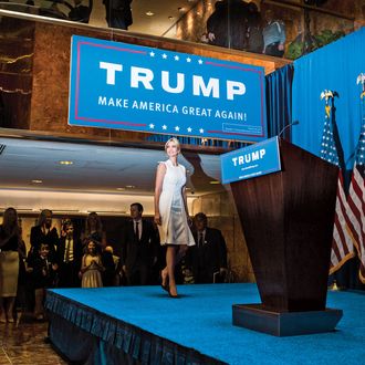 Donald Trump Makes Announcement At Trump Tower