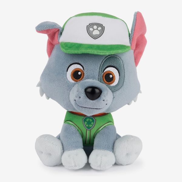 Juguete de peluche oficial de la Patrulla Canina Rocky de GUND con uniforme de reciclaje exclusivo