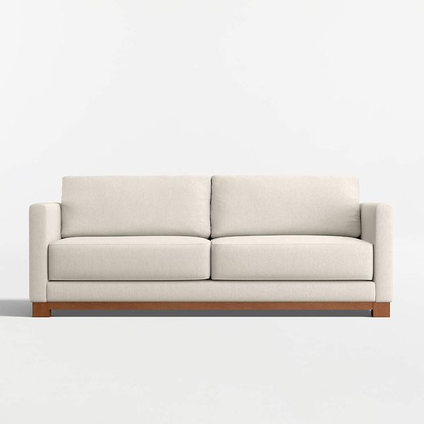 Crate & Barrel Gather Wood Base Sofa