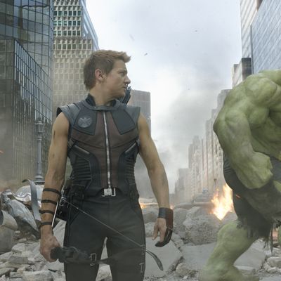 “Marvel's The Avengers”L to R: Hawkeye (Jeremy Renner) and Hulk (Mark Ruffalo).