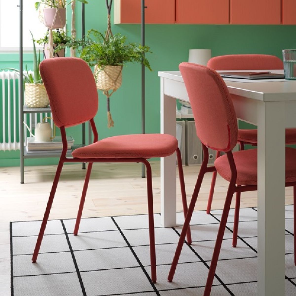 Stylish Dining Chairs Under 200, Red Wooden Chairs Ikea