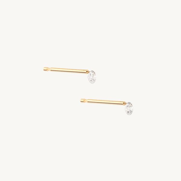 Catbird Diamond Pinprick Stud (Pair)