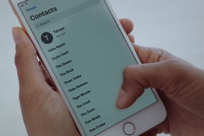 Tahani’s contacts, minus The Edge.