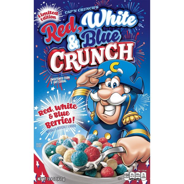 Cap’n Crunch Cereal, Red White & Blue Crunch