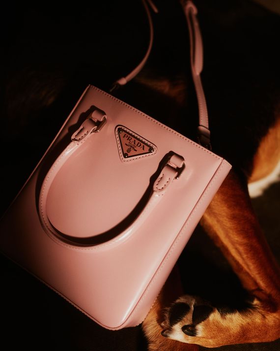 Petal Pink Saffiano Leather Handbag | PRADA