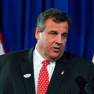 New Jersey Gov. Chris Christie outlines plans for a special election to be held to fill the vacant U.S. Senate seat of Sen. Frank R. Lautenberg (D-NJ), who died yesterday, on June 4, 2013 at the Statehouse in Trenton, New Jersey. Christie did not disclose who would fill the vacant seat until the election scheduled for October 16, 2013.