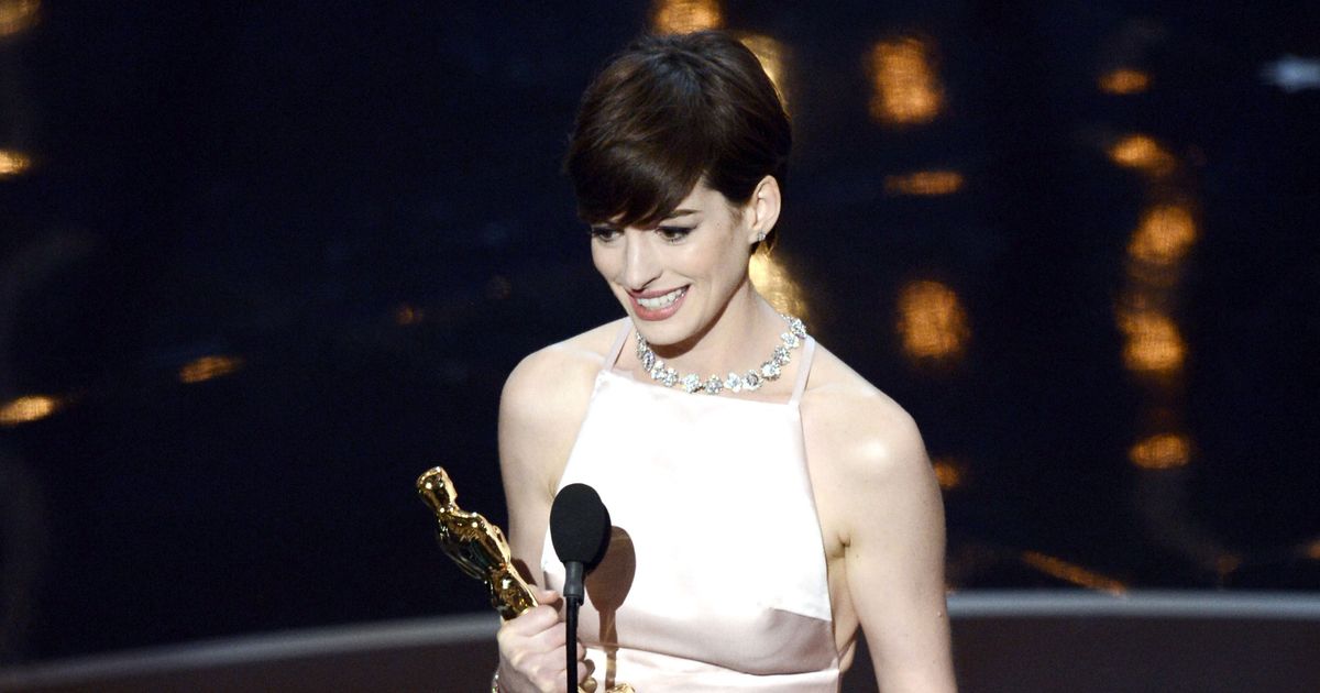 Anne Hathaway Practiced Her Oscar Speech Like Crazy