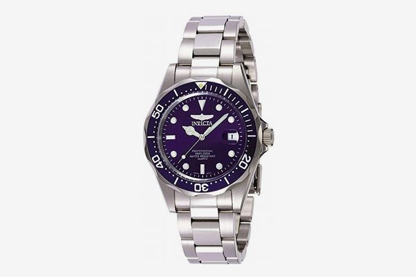 Invicta Men’s Pro Diver Collection Silver-Tone Watch