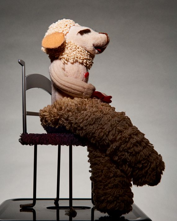 Lamb Chop. Created by Shari Lewis in 1957. This one was made by James Patrick Brymer (2000).