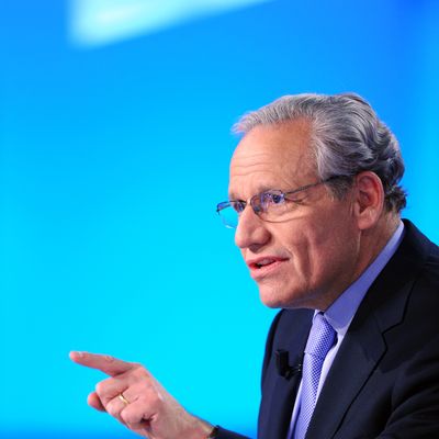 US journalist Bob Woodward takes part in the TV show 