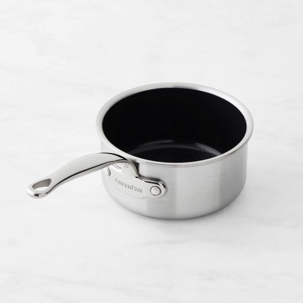 GreenPan Premiere Stainless-Steel Ceramic Nonstick Saucepan - 1 1/2-Qt.