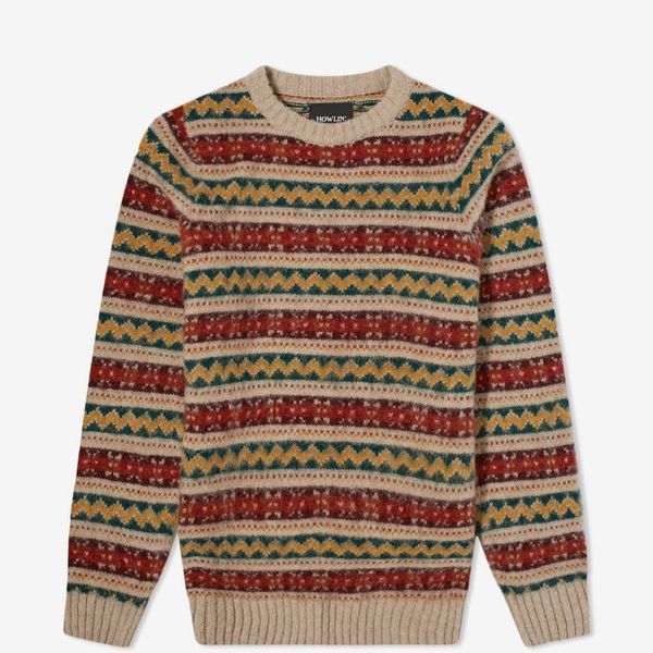 Howlin' Day in the Wool Fair Isle Crew Knit