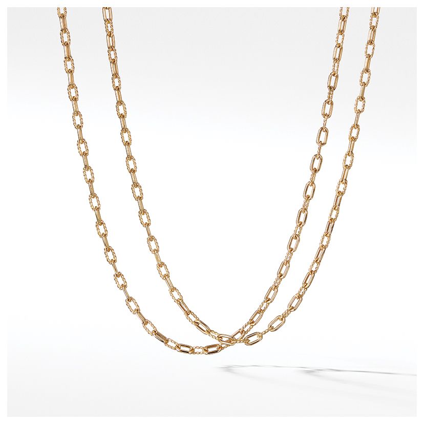 DY Madison Chain Thin Necklace in 18K Gold, 3mm