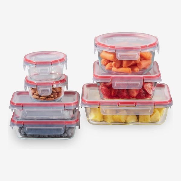 Pyrex Freshlock 14-Piece Mixed Size Glass Food Storage Container Set