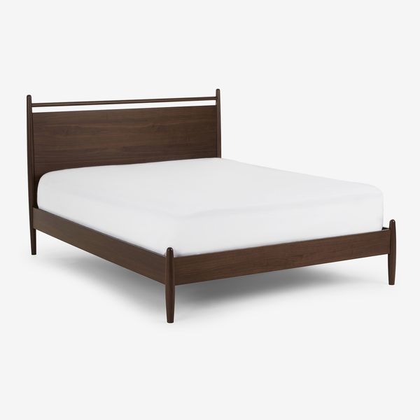 Article Lenia Panel Walnut Queen Bed - White Oak, Queen