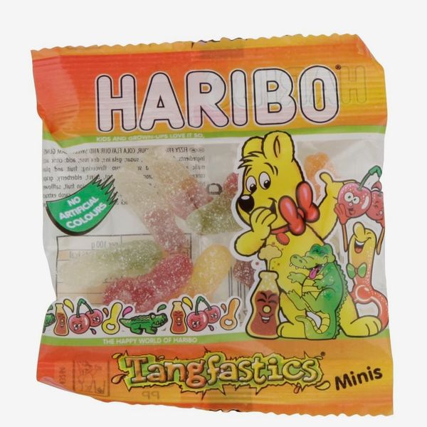 Haribo Tangfastics Sour Sweets Mini Bags, 16g x 100 packs