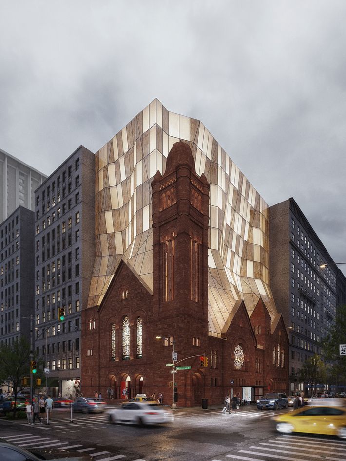 The DXA proposal for West-Park Presbyterian that Curbed commissioned in 2022.