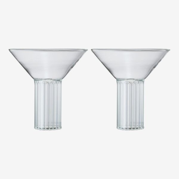 Khen Rialto Martini Cocktail Glassware, Set of 2