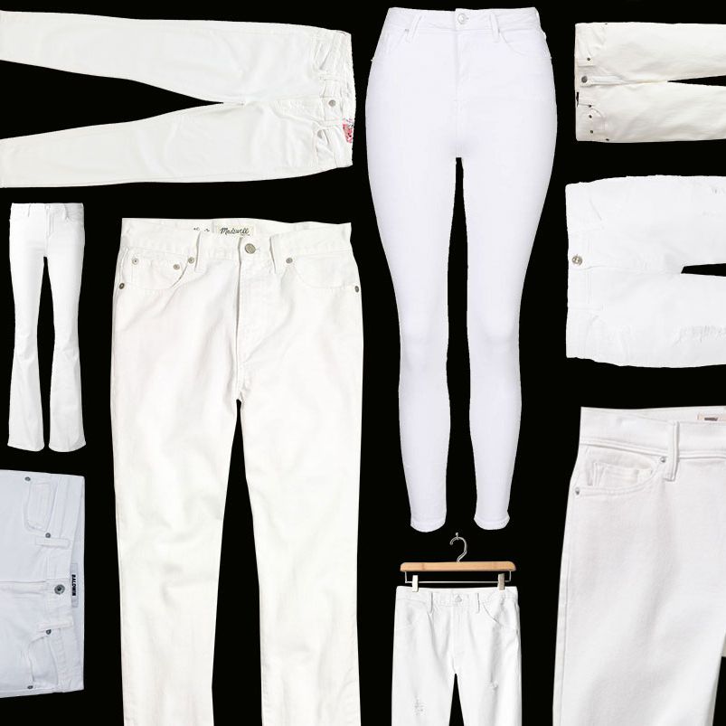 best pair of white jeans