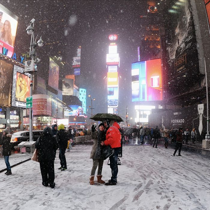 NYC Wins Style Points During Winter Storm