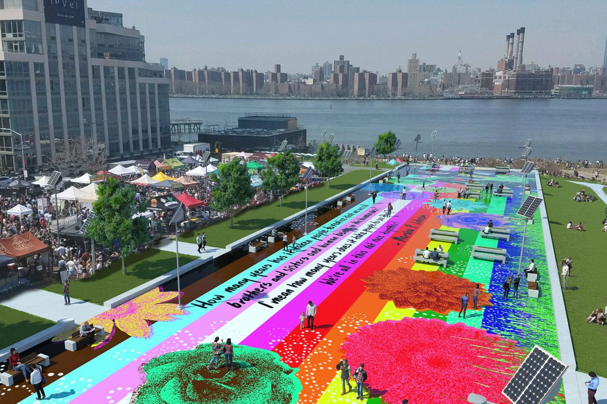 North Brooklyn Locals Do Not Like This Plastic Park Mural North Brooklyn Locals Do Not Like This Plastic Park Mural