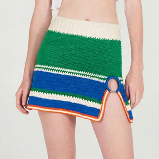 éliou Bico Crochet Skirt