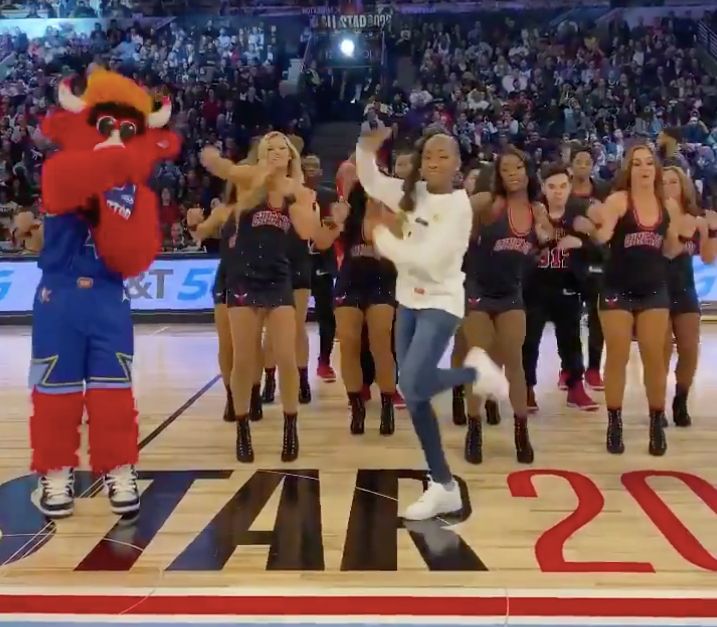 Renegade Creator Jalaiah Harmon Dances At Nba All Star Game