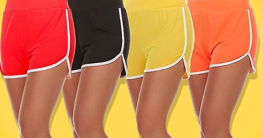 Women Semi Sheer Shorts Pants Running Yoga Workout Shorts See Through  Underwear