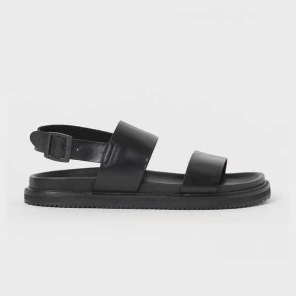 for Men Grey Mens Shoes Sandals Toga Virilis Suede Flat Sandals in Grey slides and flip flops Leather sandals 
