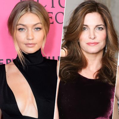 Gigi Hadid; Stephanie Seymour, Kendall Jenner.