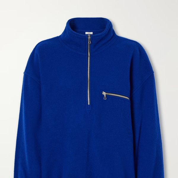 Rier Polar wool-fleece half-zip sweatshirt