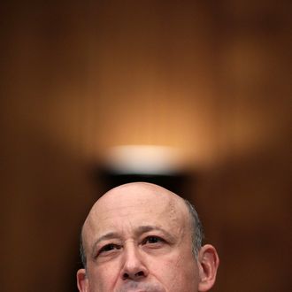 Lloyd Blankfein, chairman and CEO of The Goldman Sachs Group, participates in a Senate Homeland Security and Governmental Affairs Investigations Subcommittee hearing