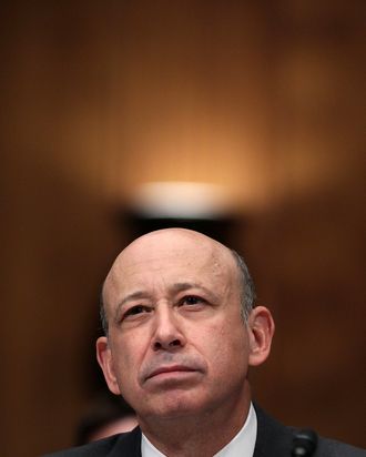 Lloyd Blankfein, chairman and CEO of The Goldman Sachs Group, participates in a Senate Homeland Security and Governmental Affairs Investigations Subcommittee hearing