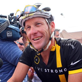 Lance Armstrong attends the 2011 Pan-Massachusetts Challenge on August 6, 2011 in Bourne, Massachusetts.
