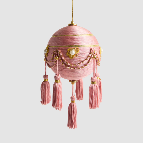 Swag and Tinsel Bauble Ornament