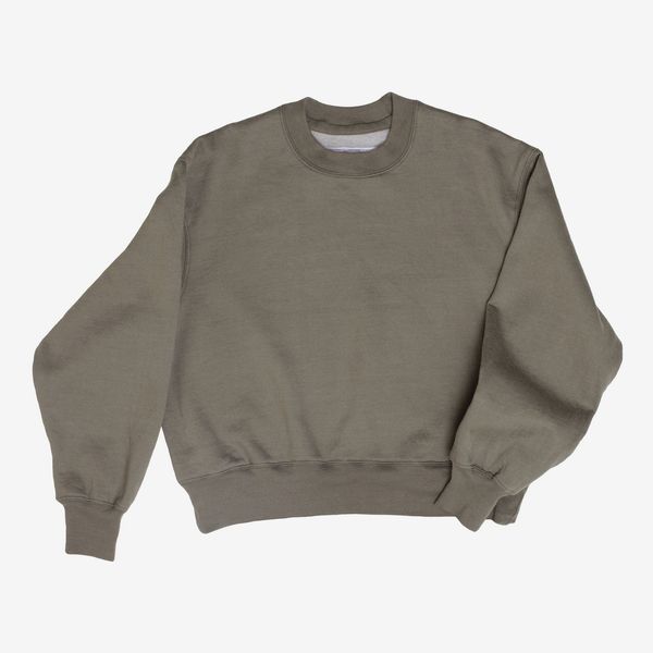 Dana Lee Brown Ring Neck Sweatshirt, Lichen