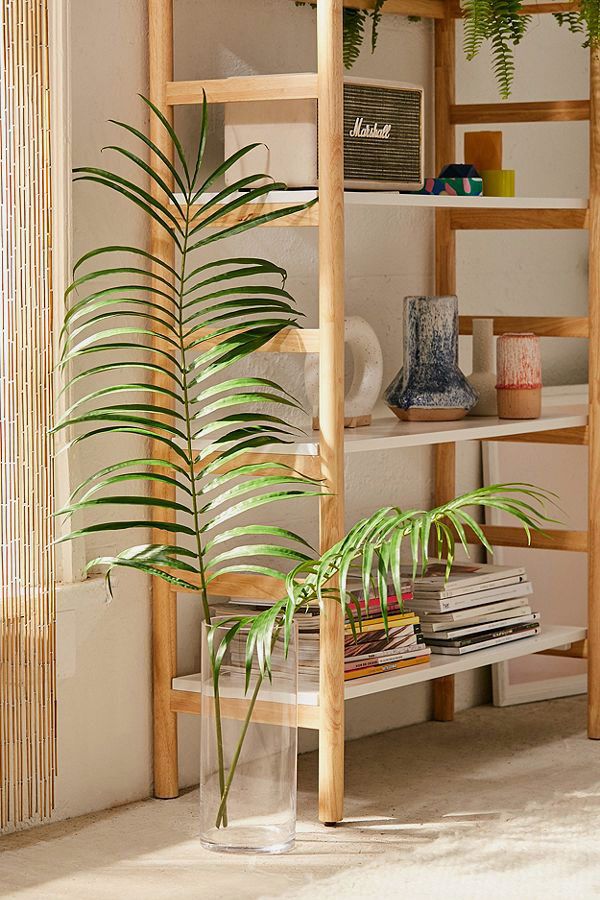 Faux Palm Leaf Pair