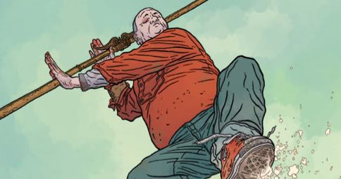 漫畫傳奇傑夫達羅 (Geof Darrow) 講述 109 頁的殭屍戰鬥、設計駭客任務，和討厭超級朋友