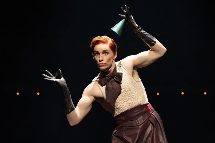 Eddie Redmayne as the Emcee in Cabaret.