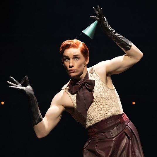 Eddie Redmayne as the Emcee in Cabaret.