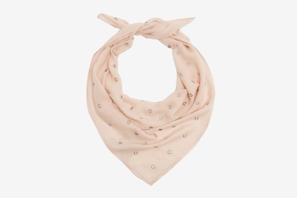 Bottega Veneta Eyelet-embellished silk scarf